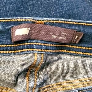 Levi's 529 bootcut women's curvy dark blue Jean size 8